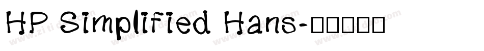 HP Simplified Hans字体转换